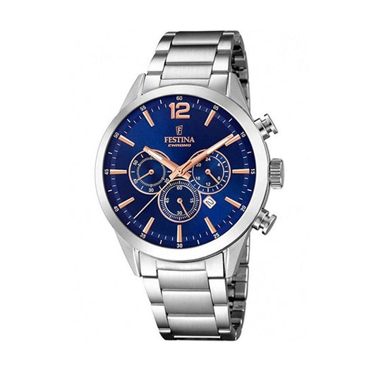 Image représentant Montre Homme Festina F20343/9 Argenté, une création élégante disponible chez Rue des Bijoux.