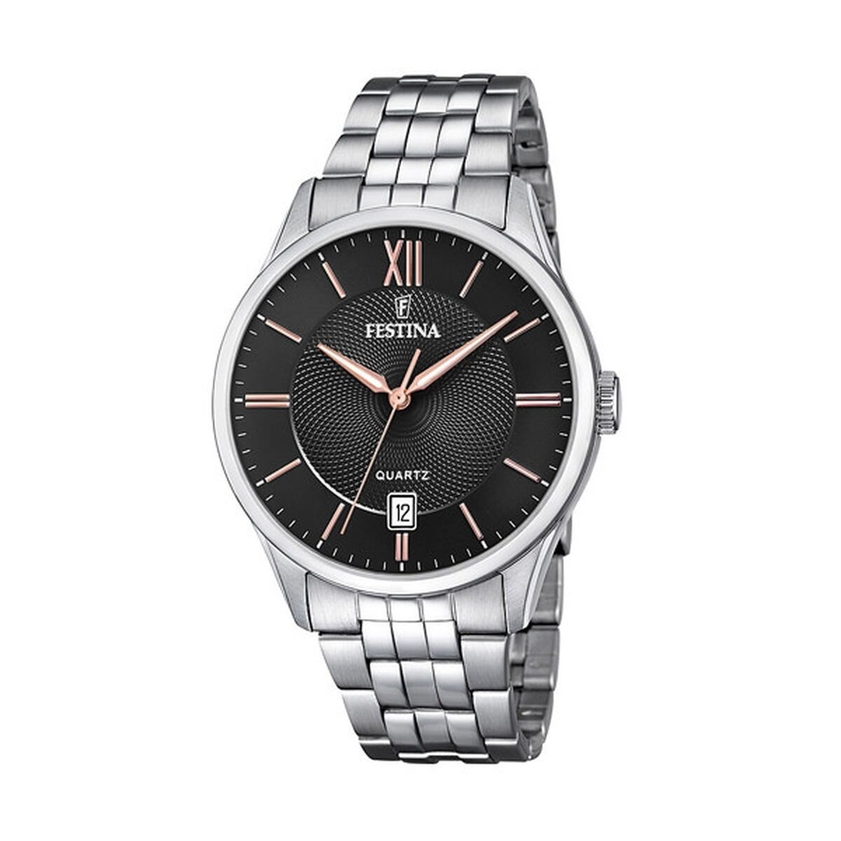 Image représentant Montre Homme Festina F20425/6 Noir Argenté, une création élégante disponible chez Rue des Bijoux.