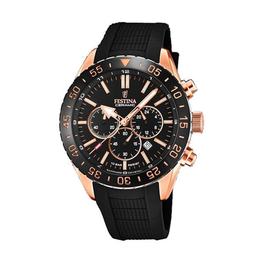 Image représentant Montre Homme Festina F20516/2 Noir, une création élégante disponible chez Rue des Bijoux.