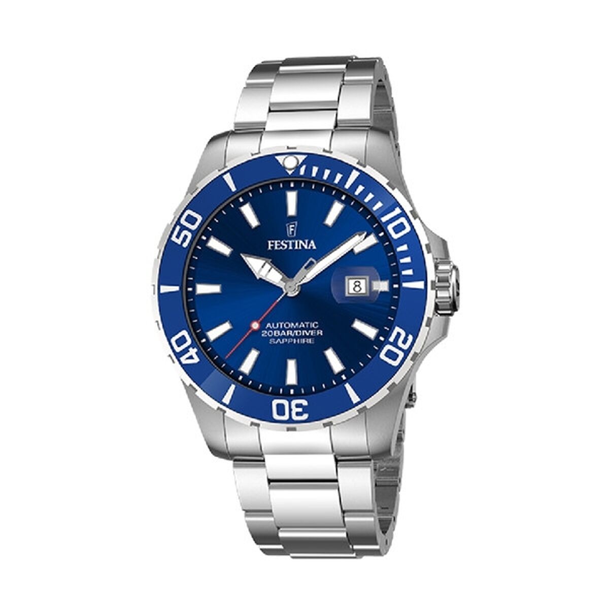 Image représentant Montre Homme Festina F20531/3 Argenté, une création élégante disponible chez Rue des Bijoux.