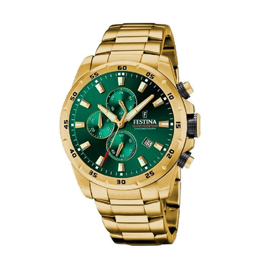 Image représentant Montre Homme Festina F20541/3 Vert, une création élégante disponible chez Rue des Bijoux.