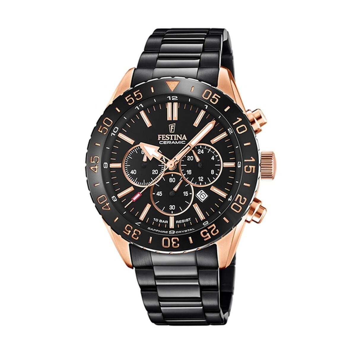 Image représentant Montre Homme Festina F20578/1 Noir, une création élégante disponible chez Rue des Bijoux.