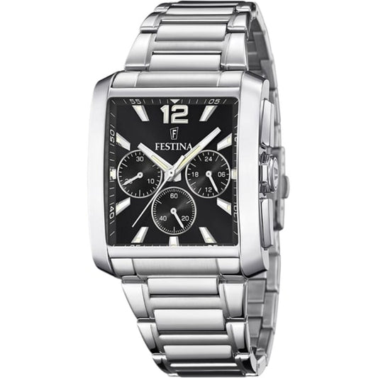 Image représentant Montre Homme Festina F20635/4 Noir Argenté, une création élégante disponible chez Rue des Bijoux.