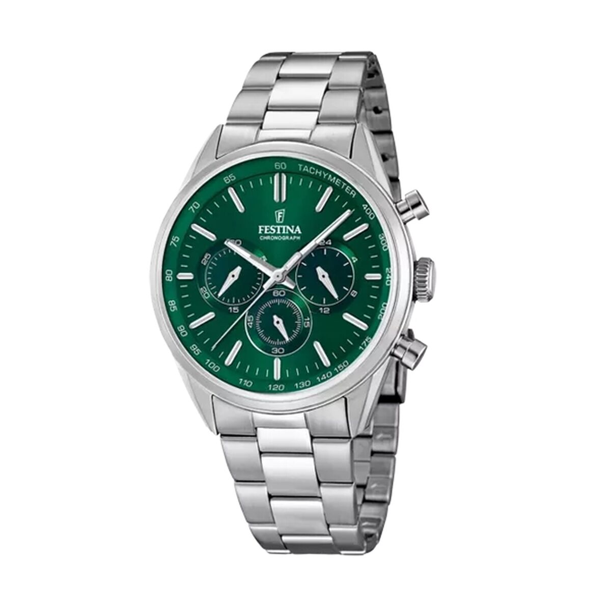 Image représentant Montre Homme Festina F16820/R Vert Argenté, une création élégante disponible chez Rue des Bijoux.