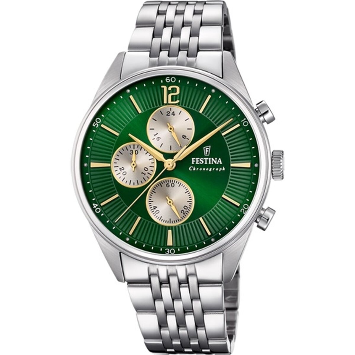 Image représentant Montre Homme Festina F20285/9 Vert Argenté, une création élégante disponible chez Rue des Bijoux.