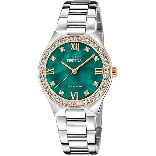 Image représentant Montre Homme Festina F20658/3 Vert Argenté, une création élégante disponible chez Rue des Bijoux.