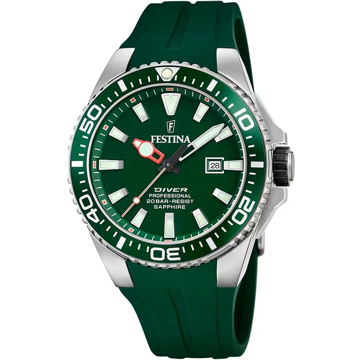 Image représentant Montre Homme Festina F20664/2 Vert, une création élégante disponible chez Rue des Bijoux.