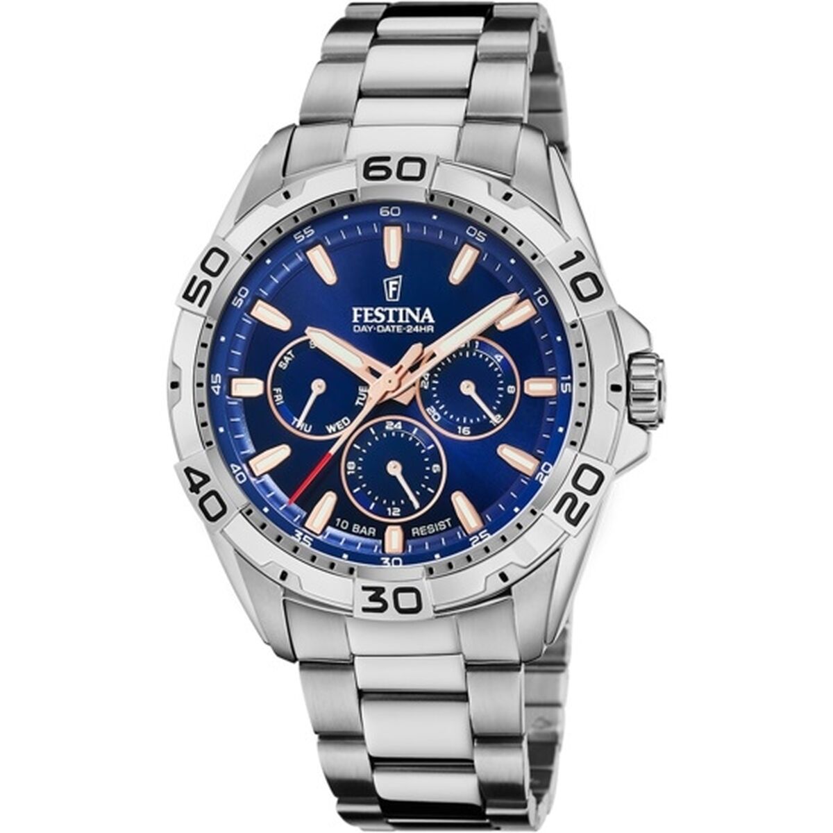 Image représentant Montre Homme Festina F20623/2 Argenté, une création élégante disponible chez Rue des Bijoux.