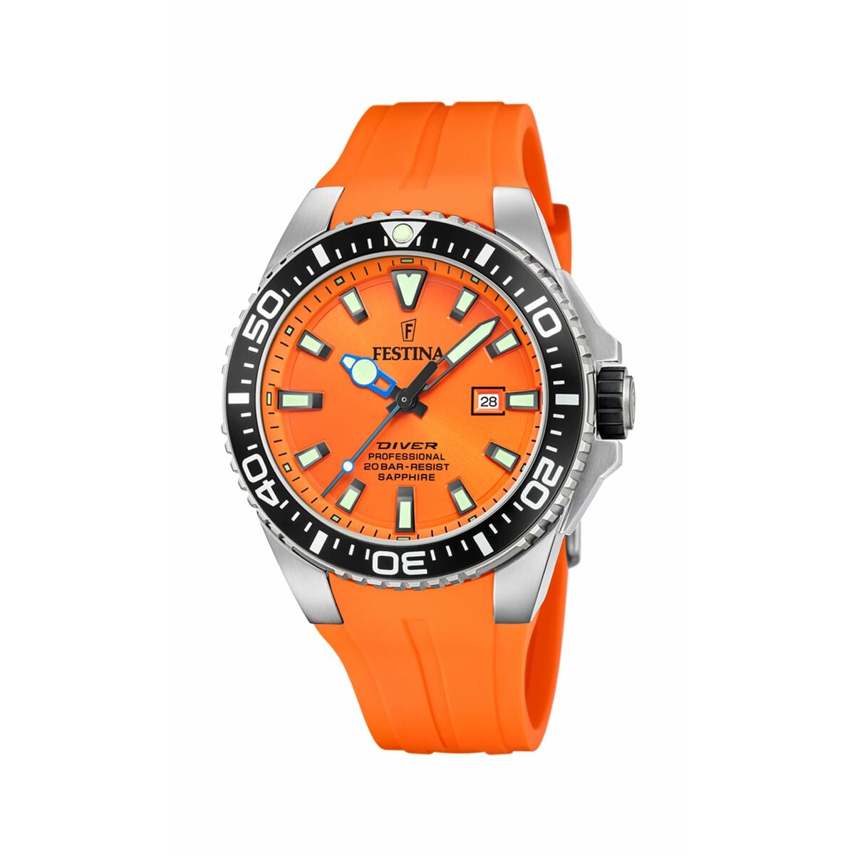 Image représentant Montre Homme Festina F20664/4 Orange, une création élégante disponible chez Rue des Bijoux.