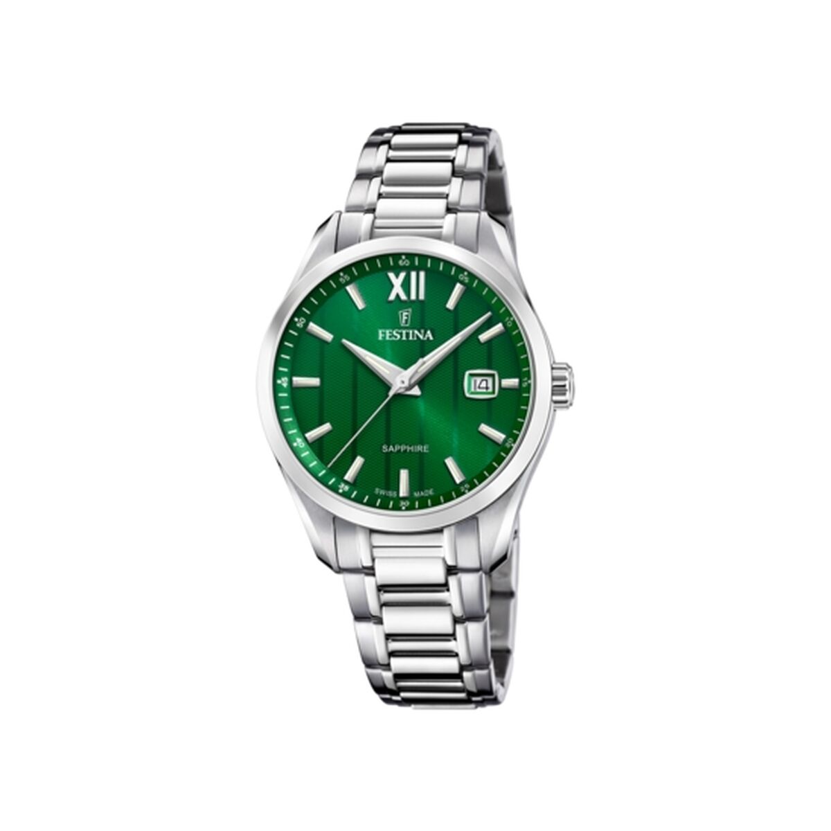 Image représentant Montre Homme Festina F20026/3 Vert Argenté, une création élégante disponible chez Rue des Bijoux.