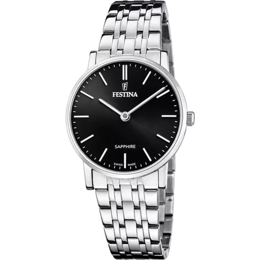 Image représentant Montre Homme Festina F20047/4 Noir Argenté, une création élégante disponible chez Rue des Bijoux.