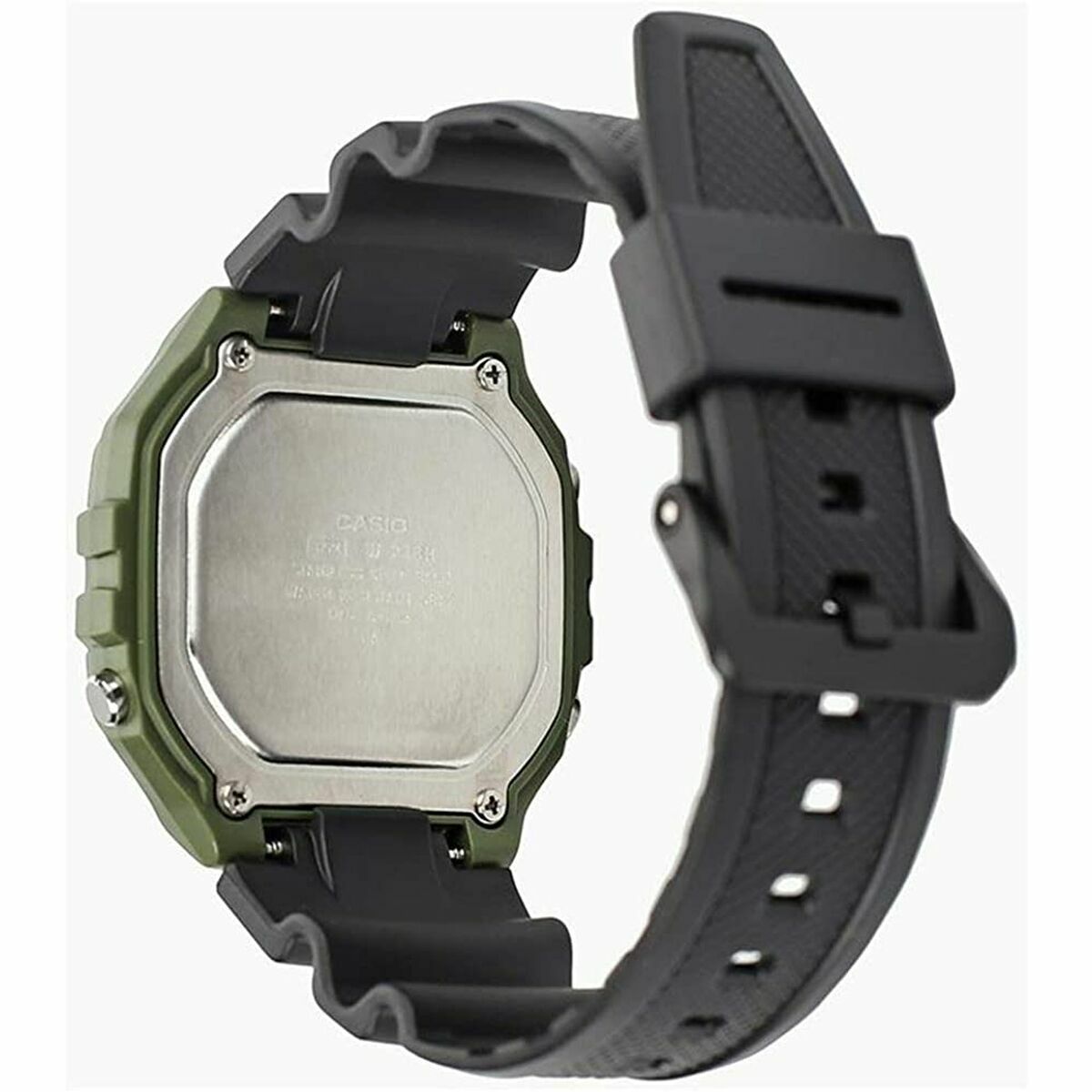 Montre Homme Casio W-218H-3AVEF Noir Vert - Disponible chez Rue des Bijoux