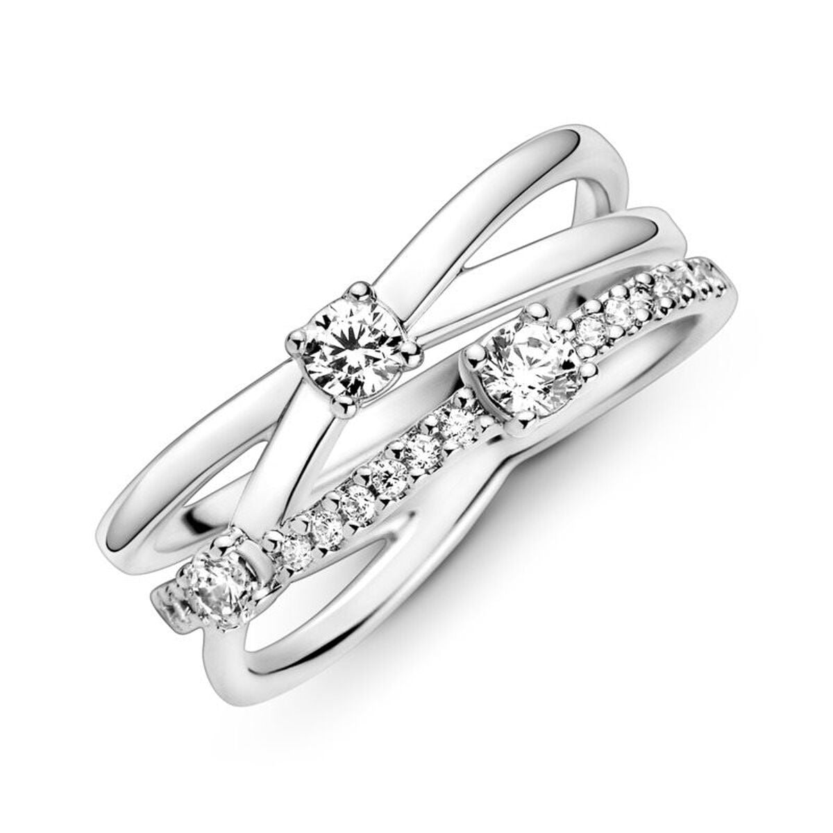 Image de Bague Femme Pandora SPARKLING 12, un produit de qualité par Rue des Bijoux