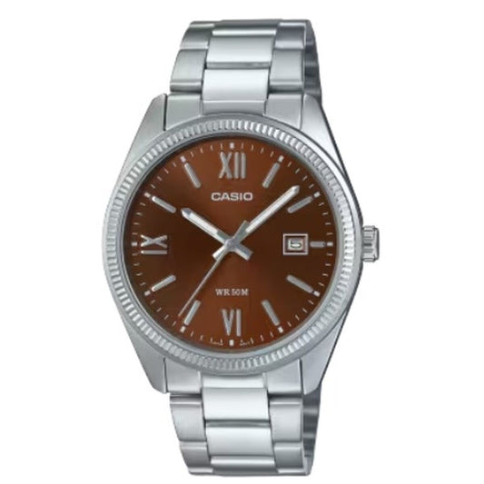 Montre Homme Casio DATE - BROWN - ARABS NUMBERS (Ø 38,5 mm) - Disponible chez Rue des Bijoux