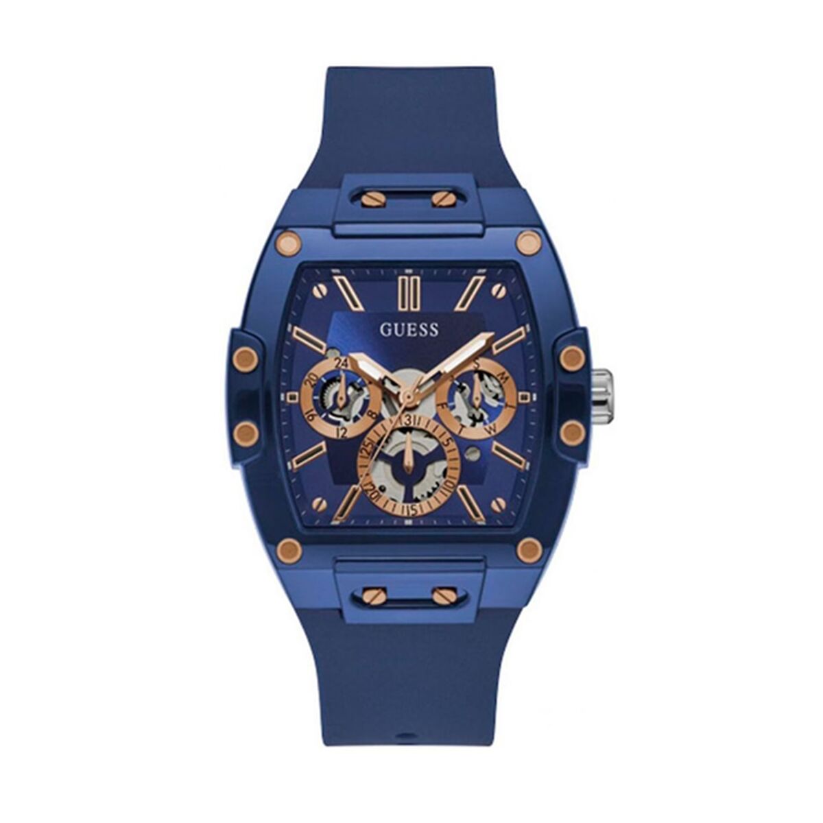 Image de Montre Homme Guess GW0203G7, disponible chez Rue des Bijoux, parfaite pour un look élégant et sophistiqué.