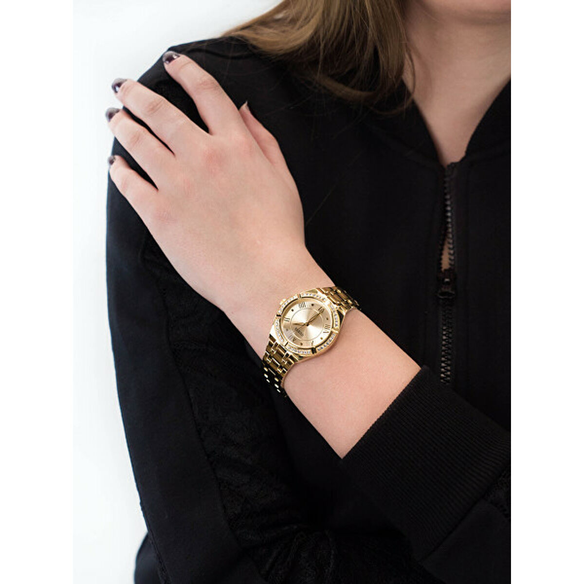 Image de Montre Femme Guess GW0033L2 (Ø 36 mm), disponible chez Rue des Bijoux, parfaite pour un look élégant et sophistiqué.