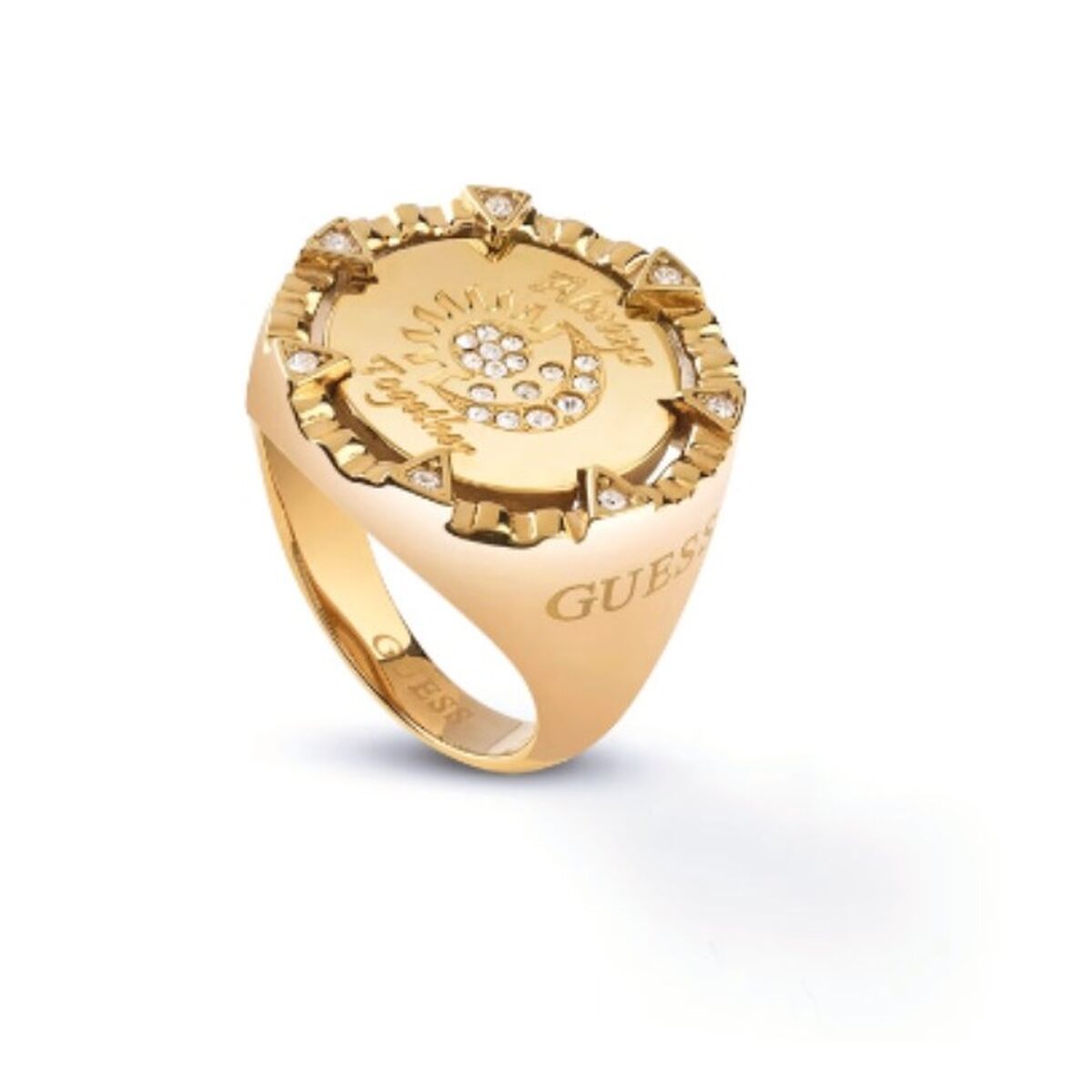 Image de Bague Femme Guess JUBR04049JWYG52 12, disponible chez Rue des Bijoux, parfaite pour un look élégant et sophistiqué.