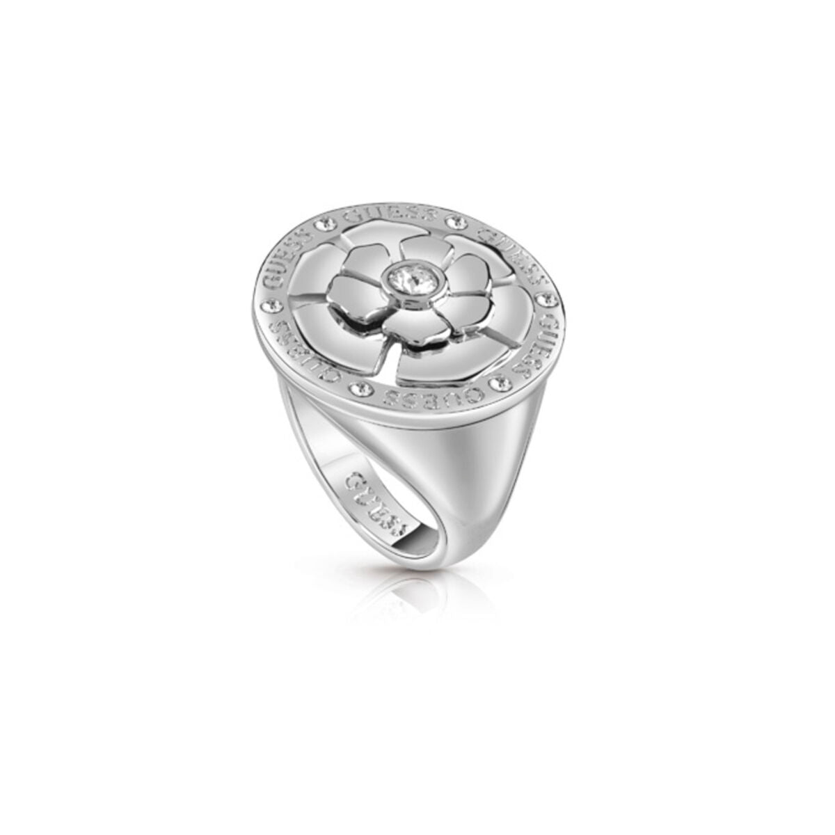 Image de Bague Femme Guess UBR28018-54, disponible chez Rue des Bijoux, parfaite pour un look élégant et sophistiqué.