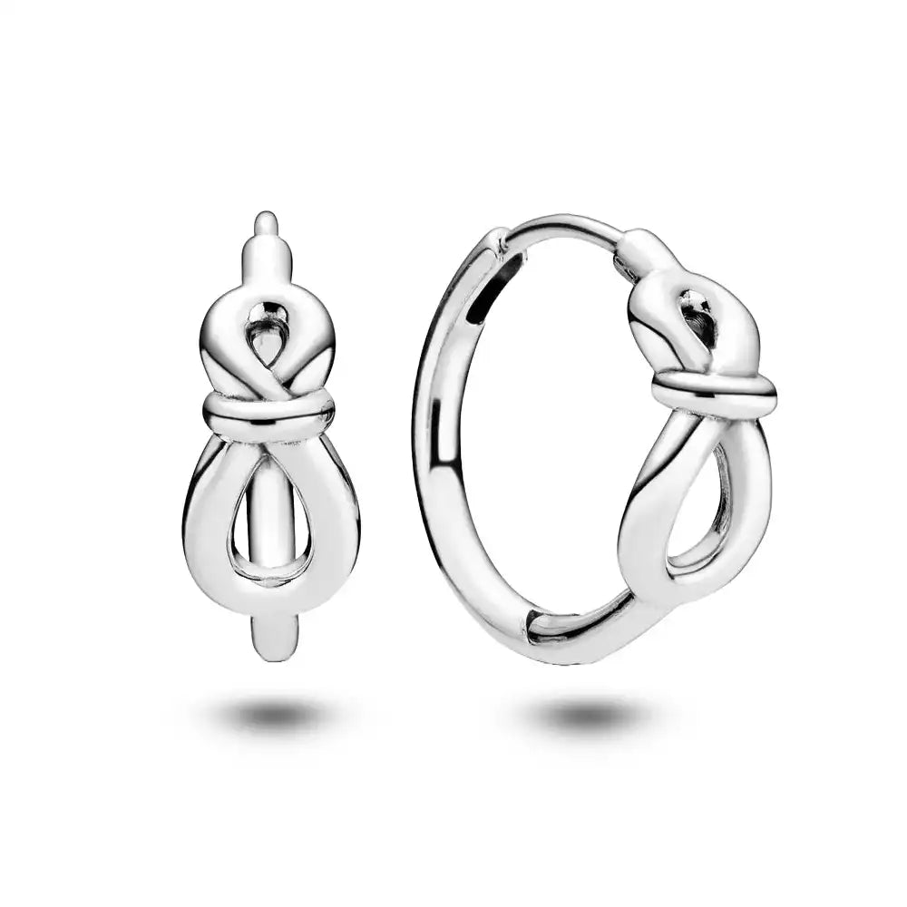 boucles d'oreilles infini argent