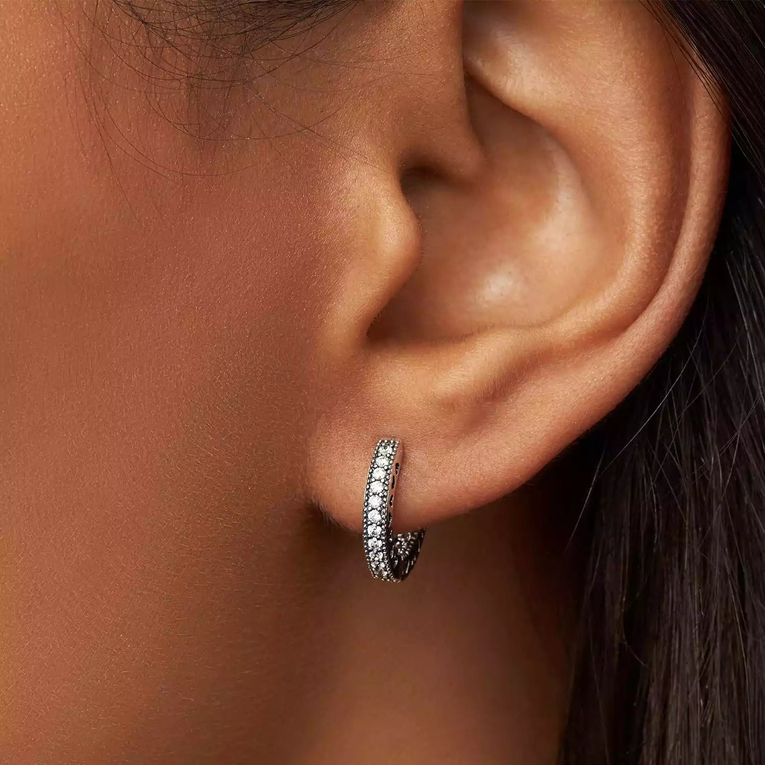 boucles d'oreilles diamant pandora