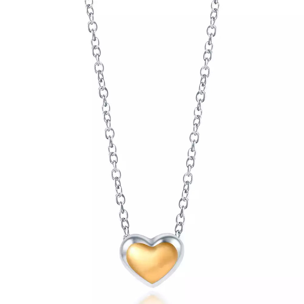 collier en argent pendentif coeur