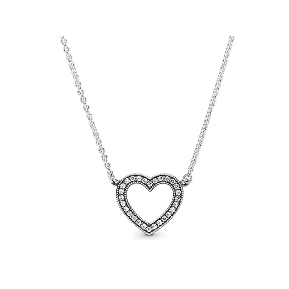 collier en argent coeur