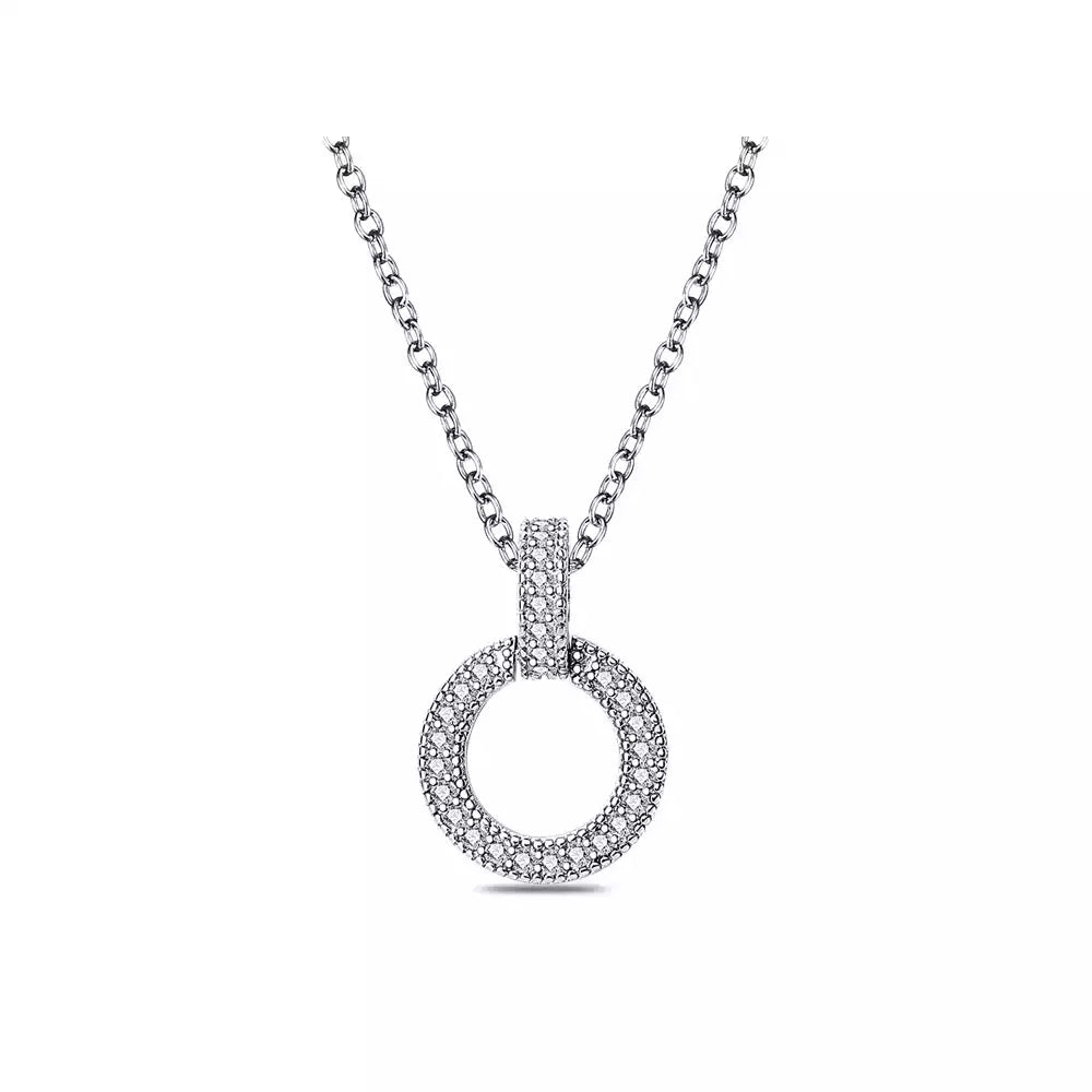 collier anneau argent