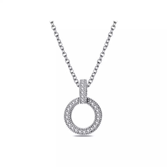 collier anneau argent